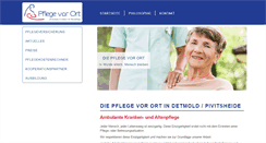 Desktop Screenshot of pflege-vorort.de