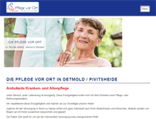 Tablet Screenshot of pflege-vorort.de